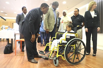 Dr Mahiga met with Save a Child's Heart's patients & medical team  from Wolfson Medical Center. Over 750 patients with various heart complications have so far benefited from cardiovscular services offered by cardiologists from SACH since 1999.